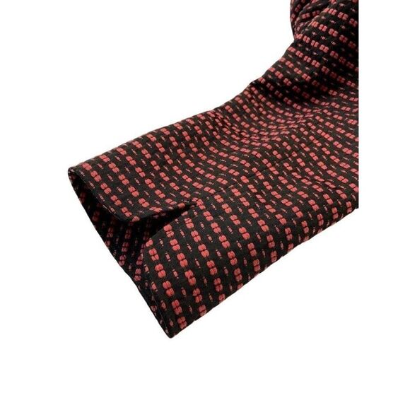 Anne Klein Menswear Blazer Women's 2 XS Black Red Open-Front Mandarin Collar NWT - Picture 5 of 16